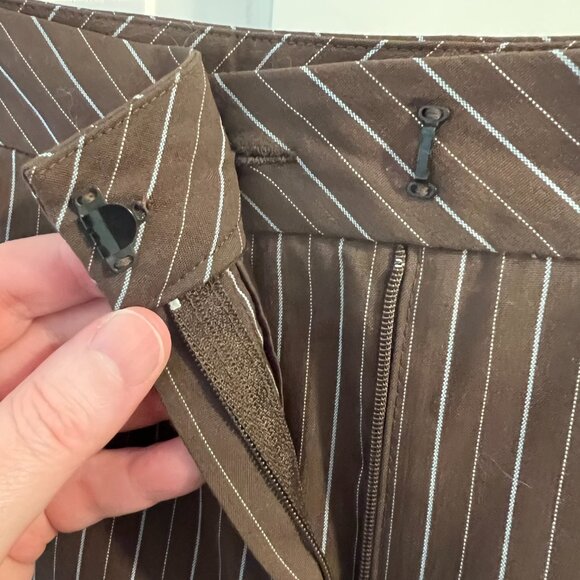 Caslon Brown Pinstripe Pant Suit – Jacket 14 / Pants 16 - Picture 5 of 16